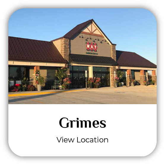 Grimes, Iowa, Earl May Garden Center storefront.